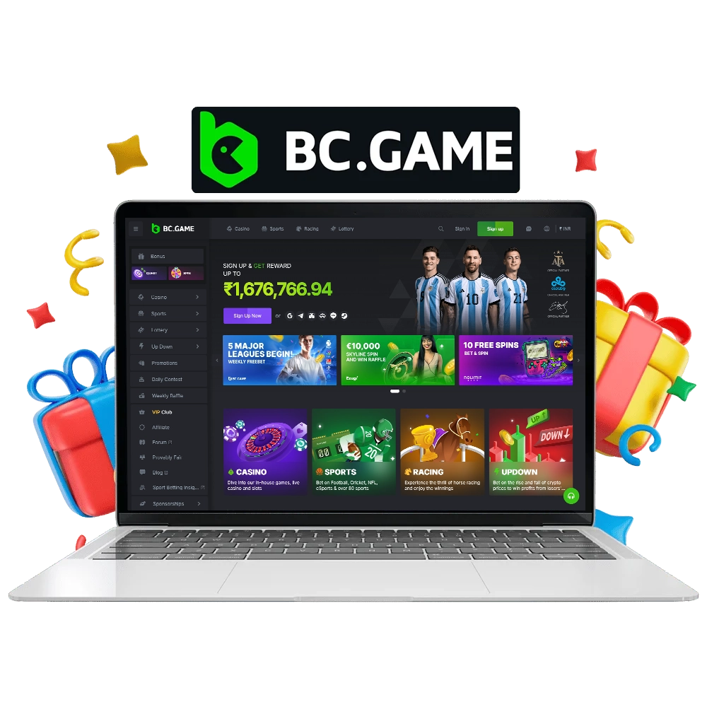 Interesting Promotions and Bonuses at BC Game in India.