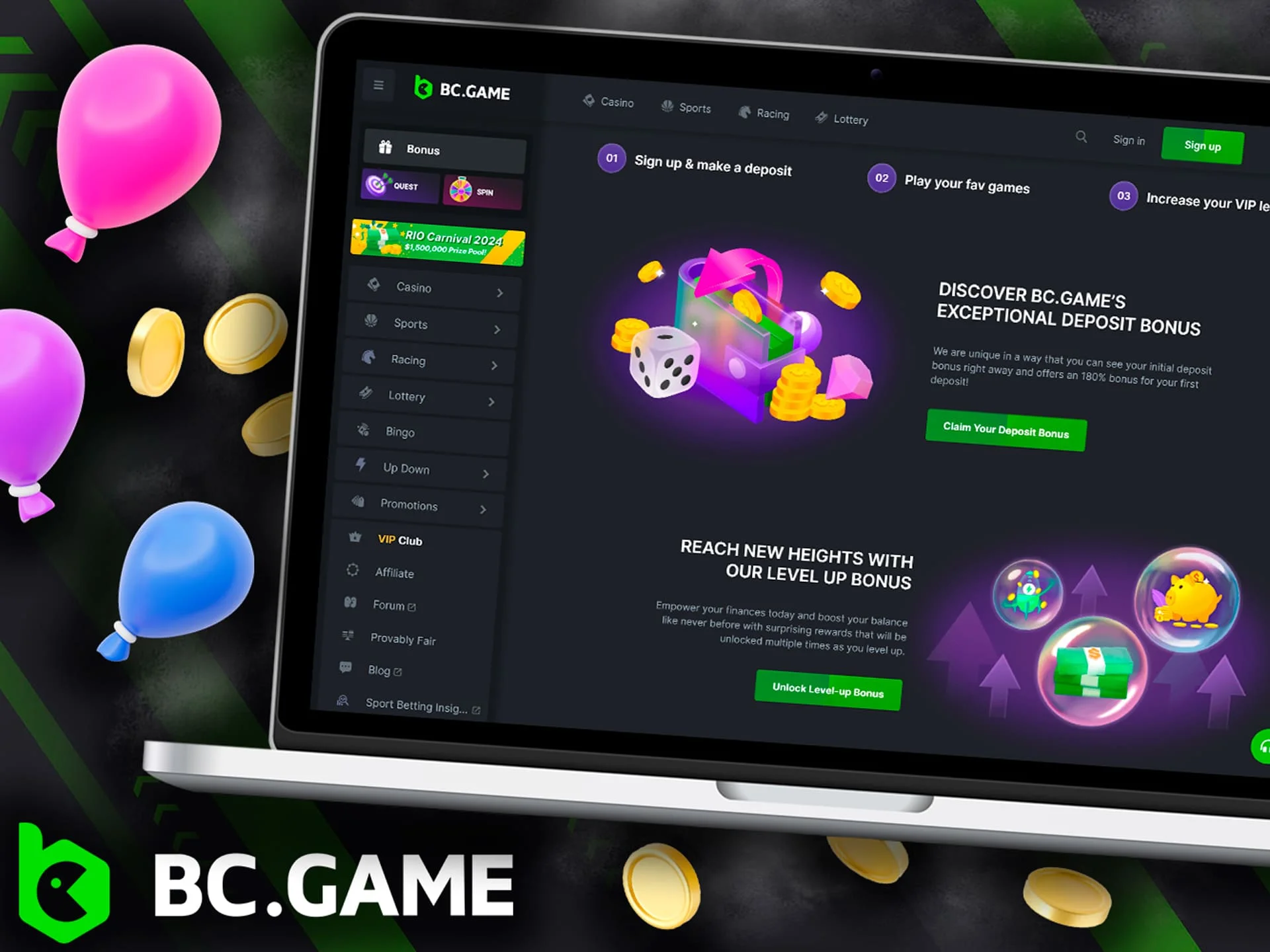 How you can use bonuses at BC Game casino in India.