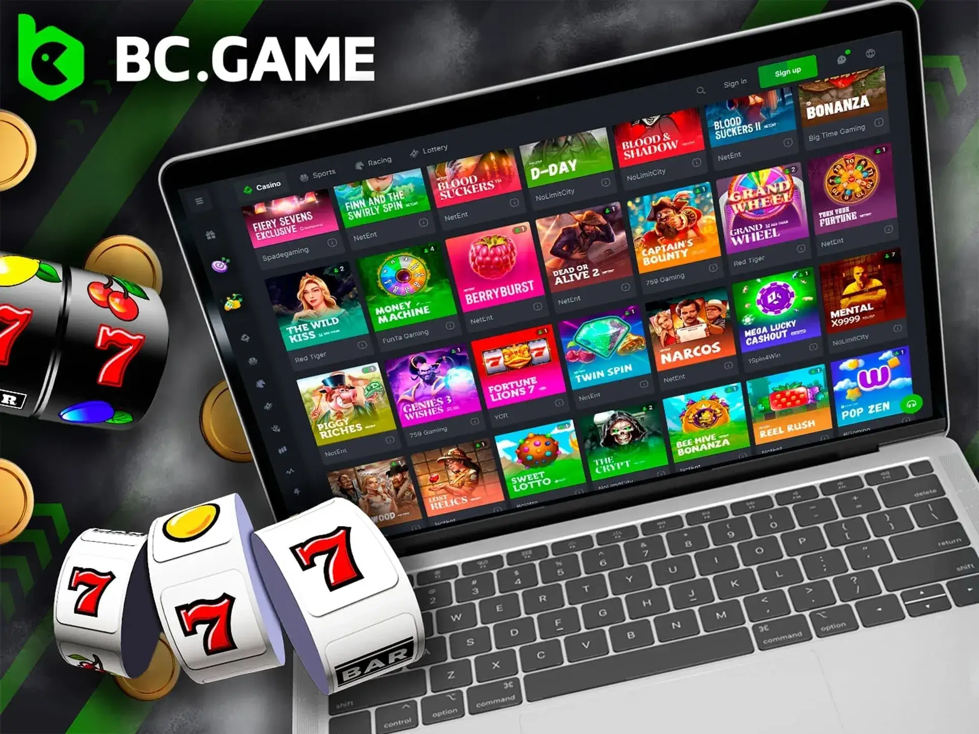 Play Slots and have fun at BC Game casino.