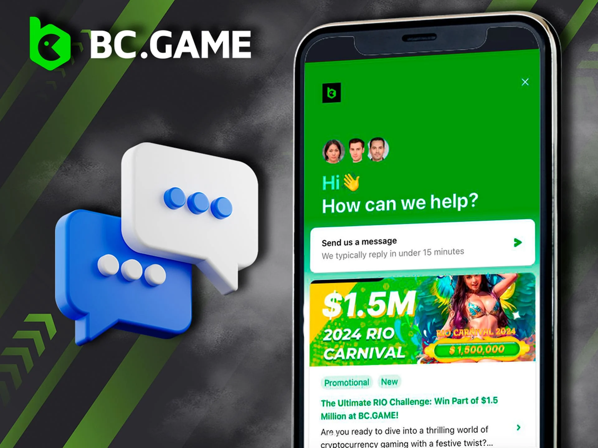 BC Game platform support team and how to contact them.