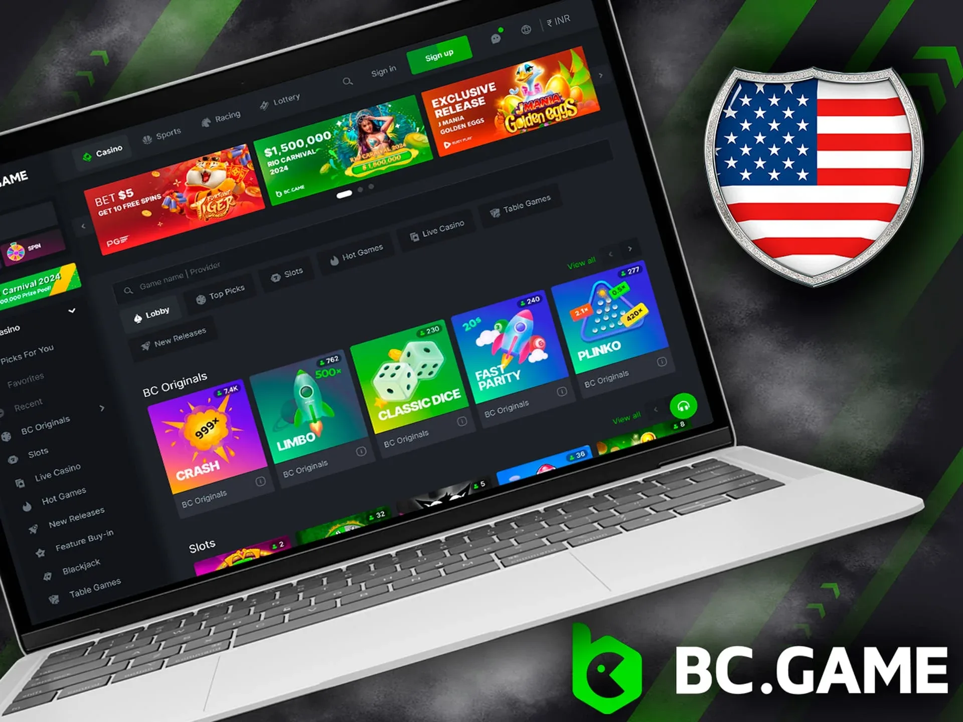 The legality of providing BC Game casino services in different countries.