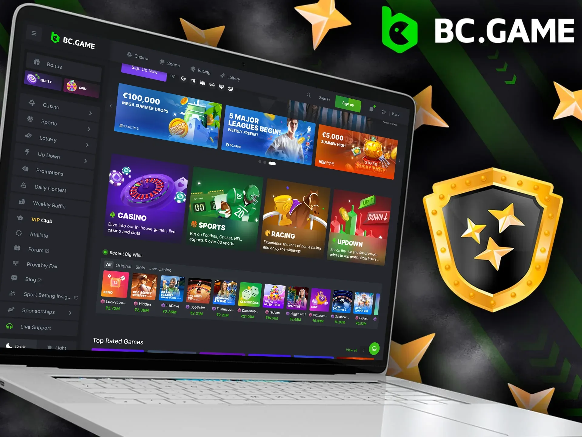 Information on the BC Game platform is subject to copyright and trademark law.