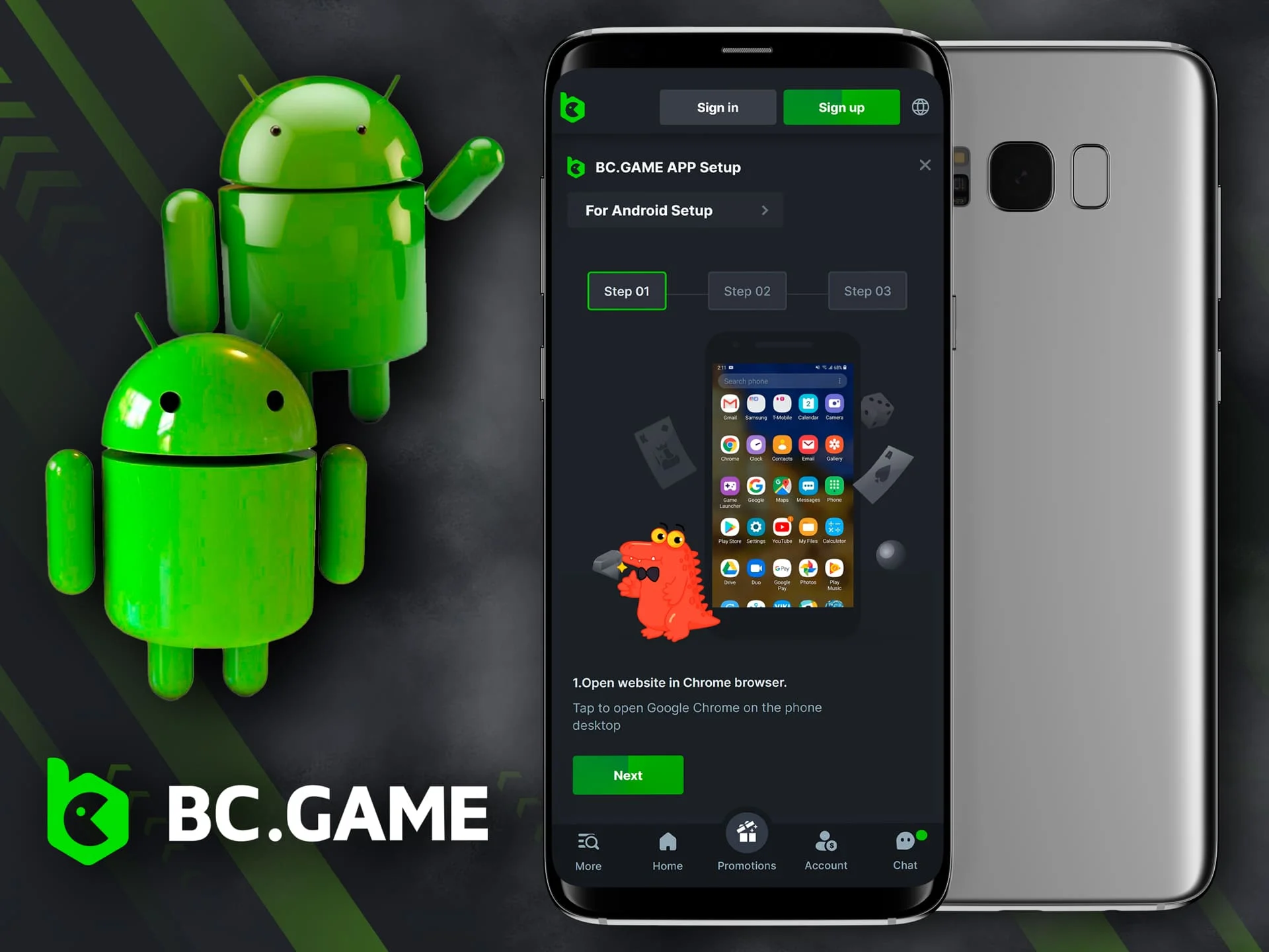 How to download Android APK file BC Game.