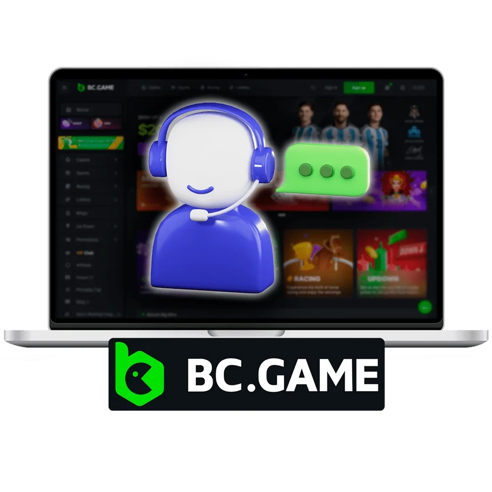 About customer support at the BC Game platform.