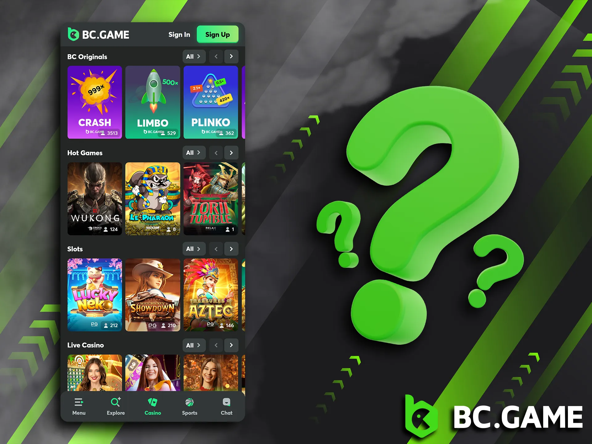 Learn how to start playing using the BC Game mobile app.