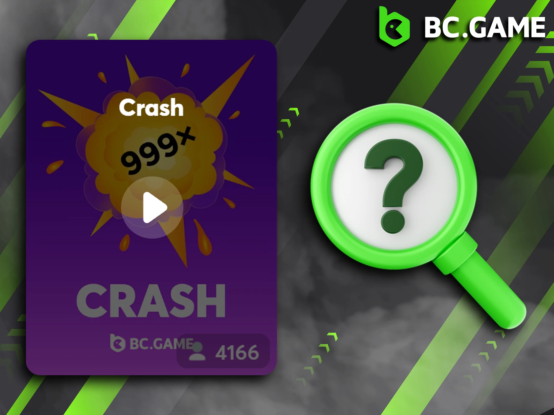 To play Crash on BC Game, you must first create an account and fund it.