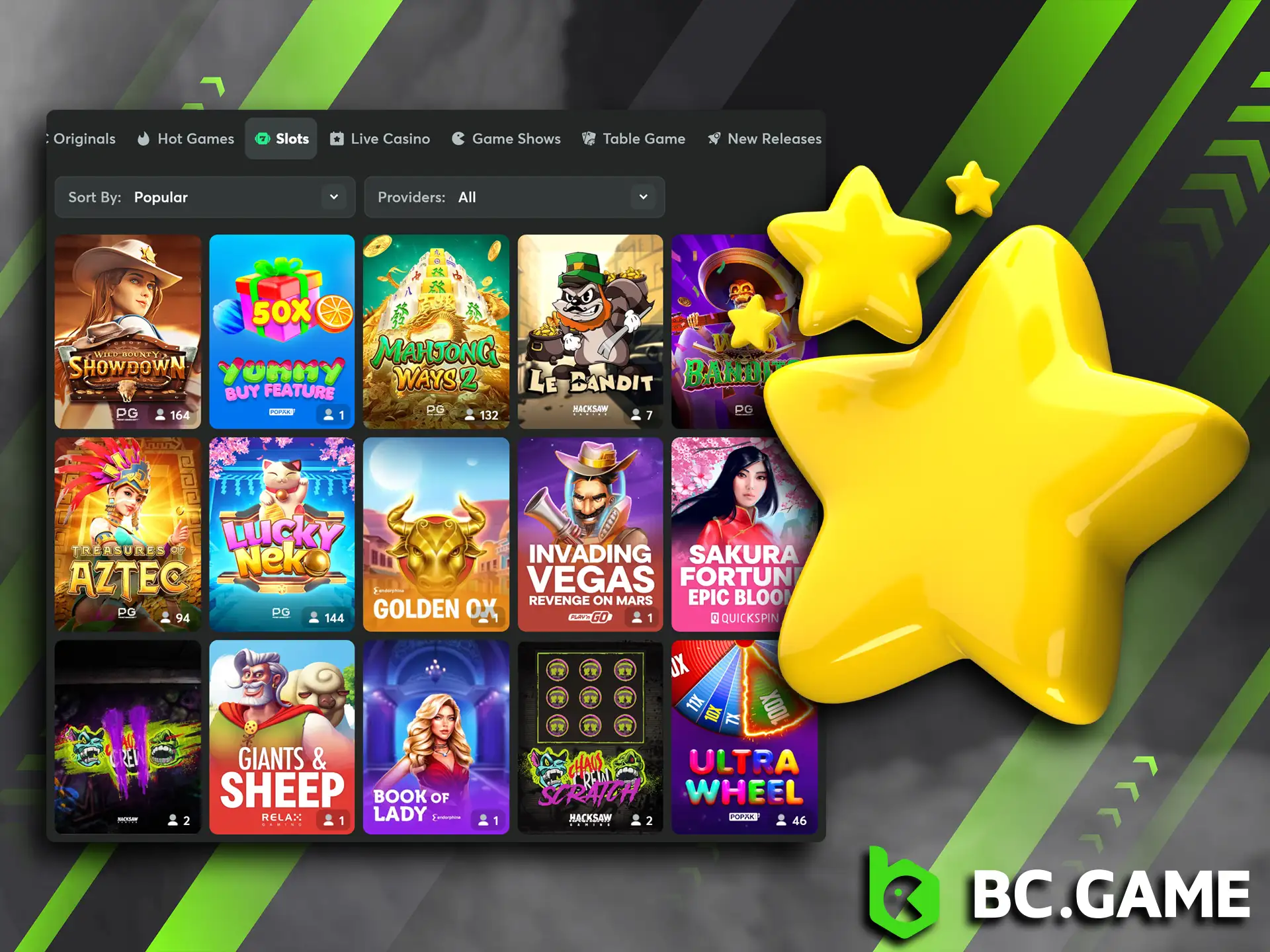 Learn about the benefits of playing slots at BC Game.