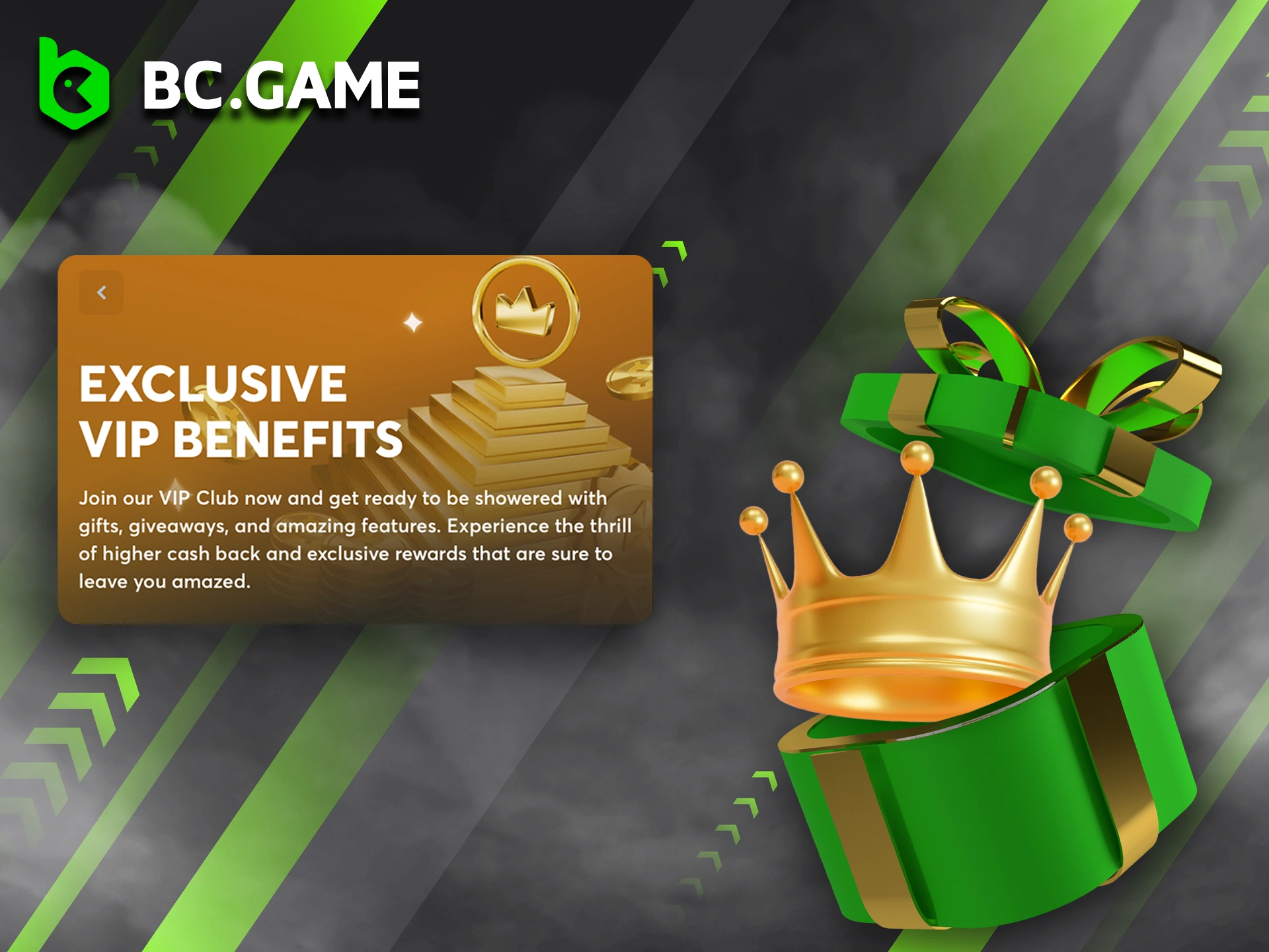 Participate in the BC Game VIP club and receive additional bonuses.
