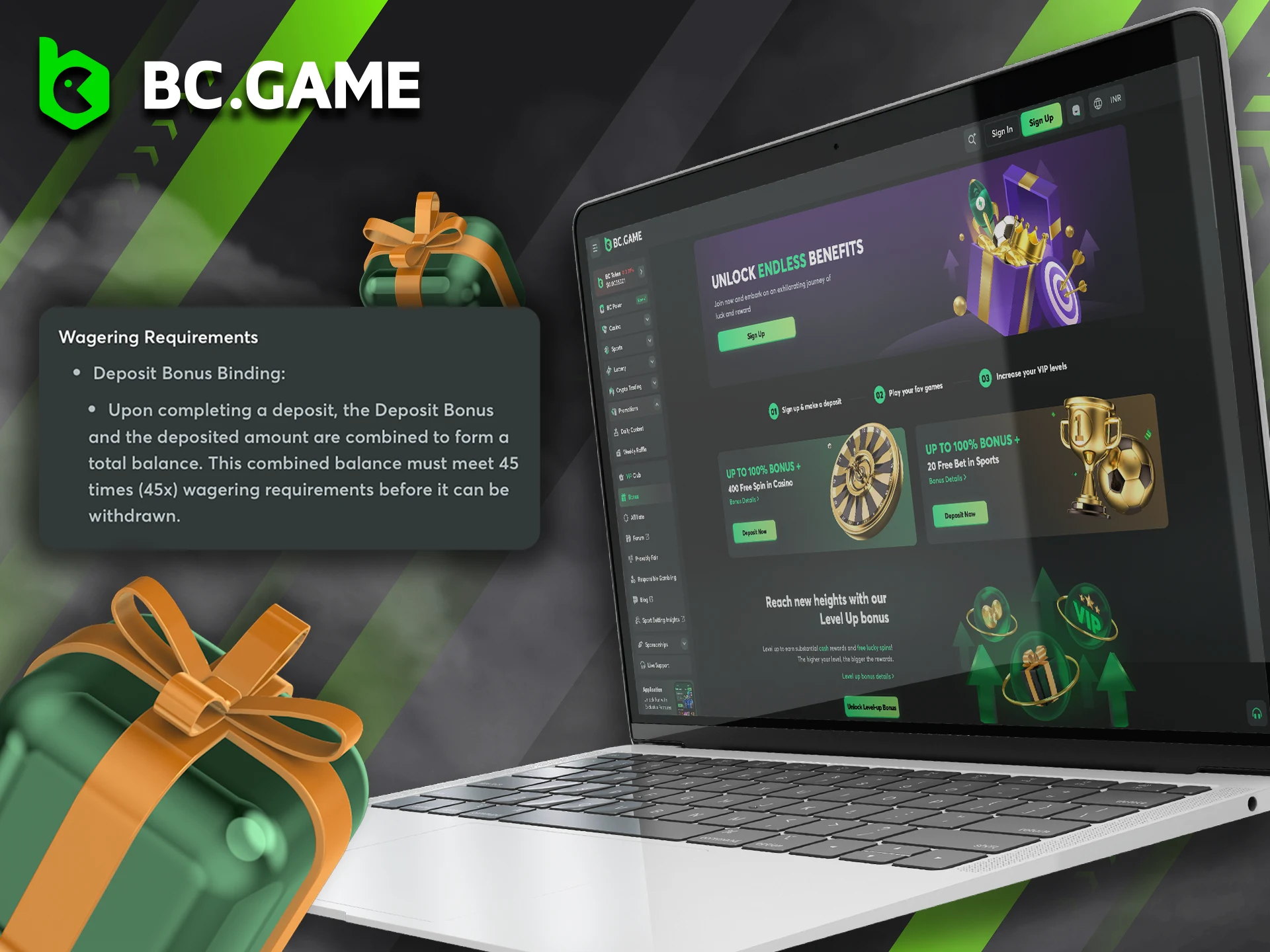 Read how to use the bonus for betting in BC Game.