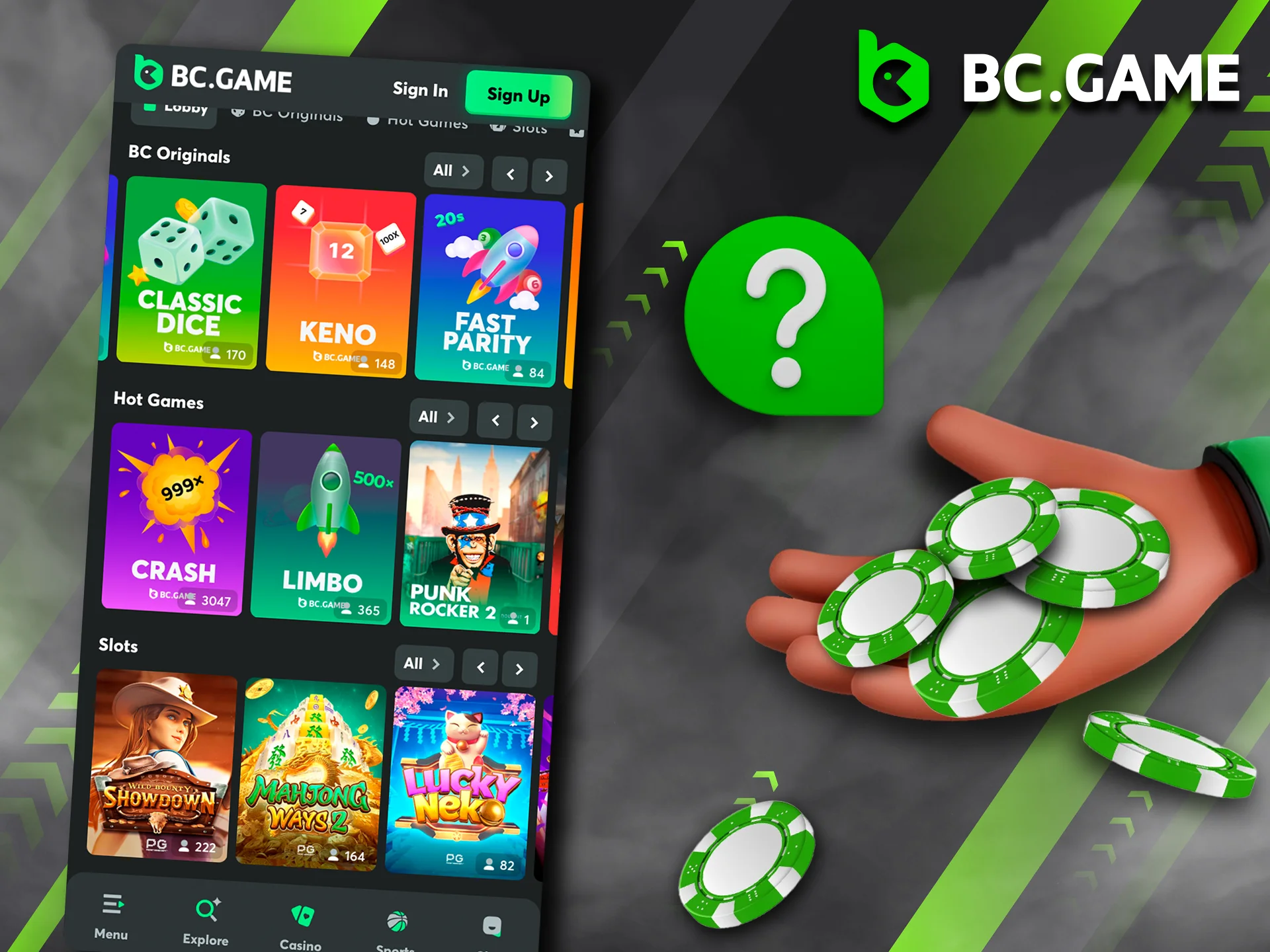 Check the instructions on how to start betting at BC Game Casino.
