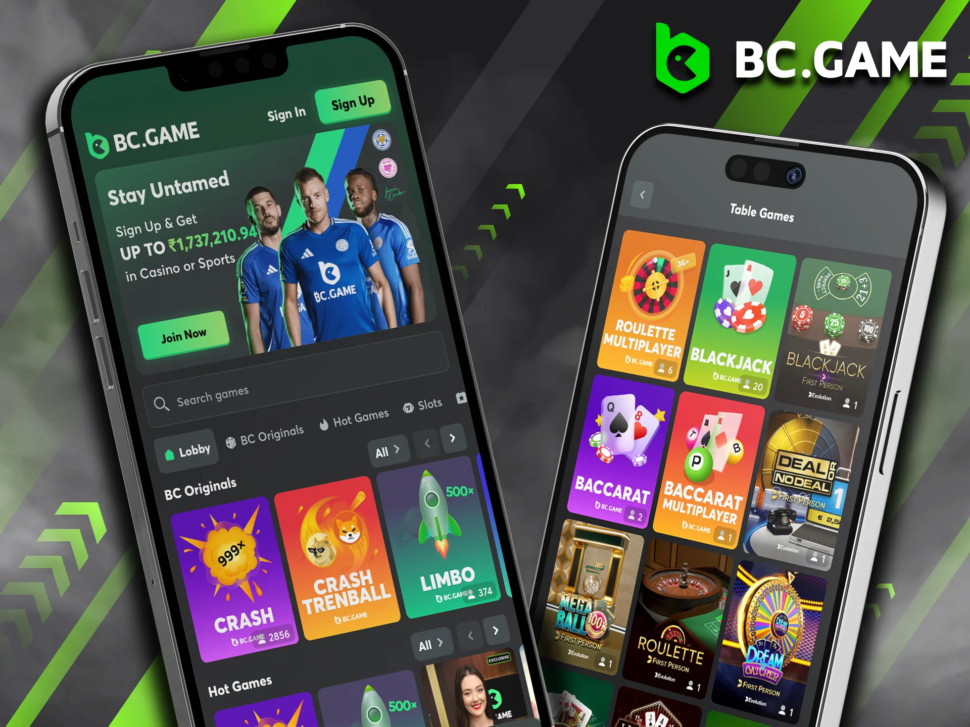 Place your casino bets anytime with the BC Game app.