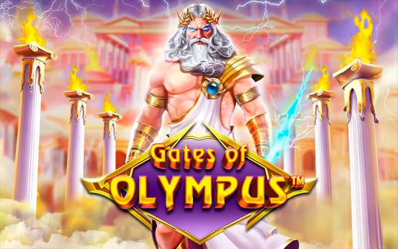Collect winning lines in the Gates of Olympus game.