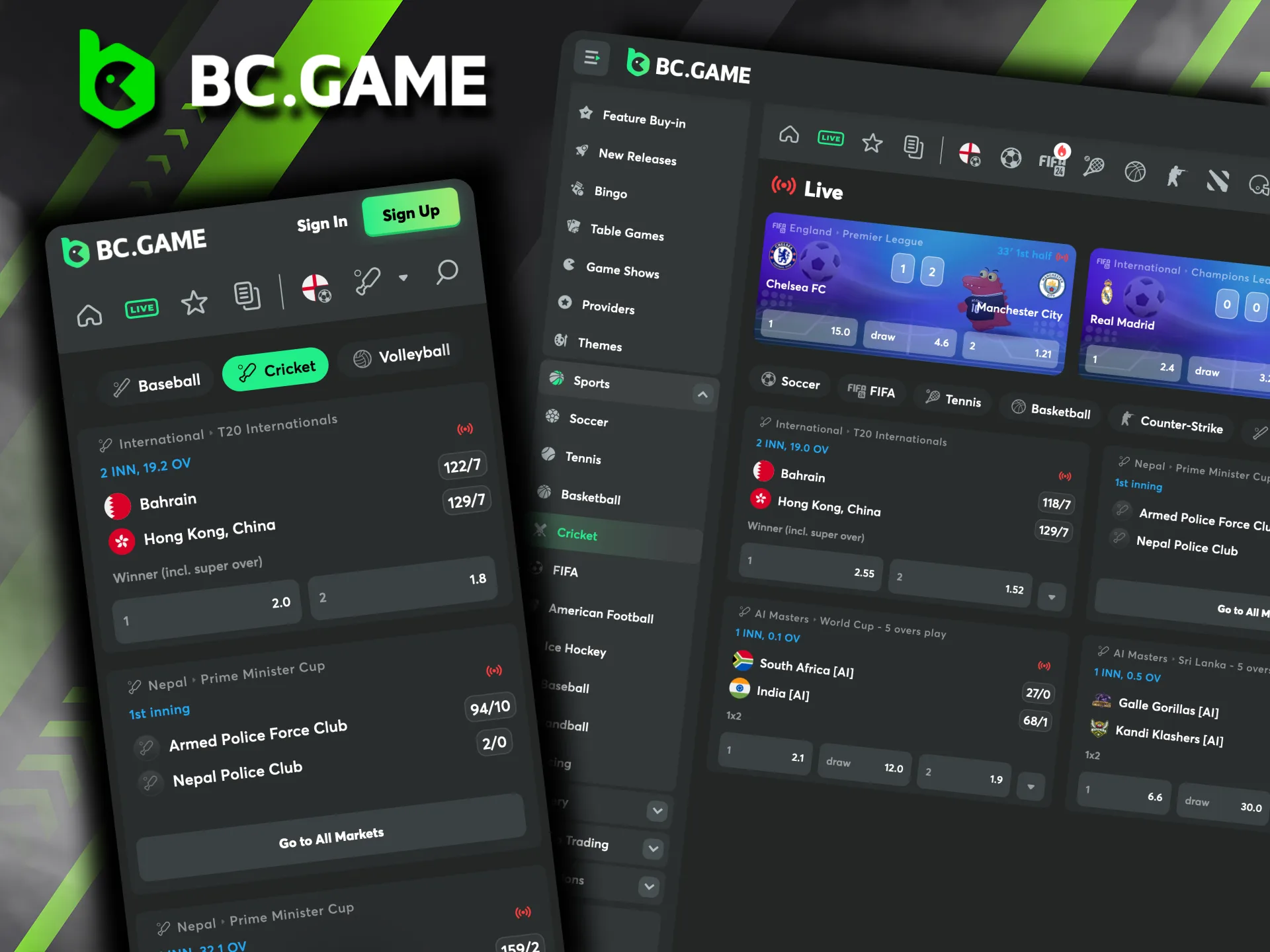 Experience the thrill of real-time IPL betting on BC Game, where odds shift with every play.