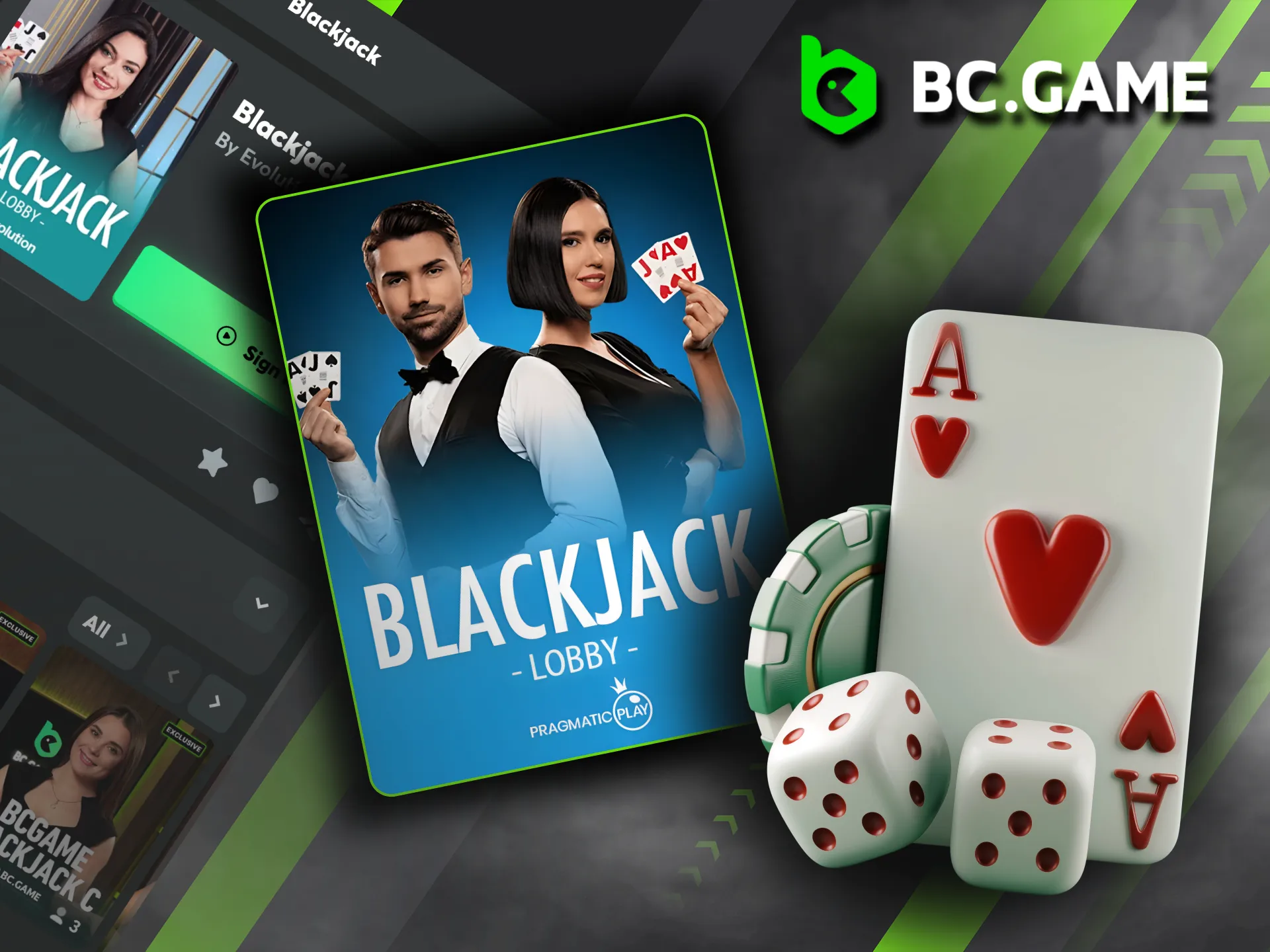BC Game’s Live Blackjack offers an authentic casino experience with professional dealers and top providers.