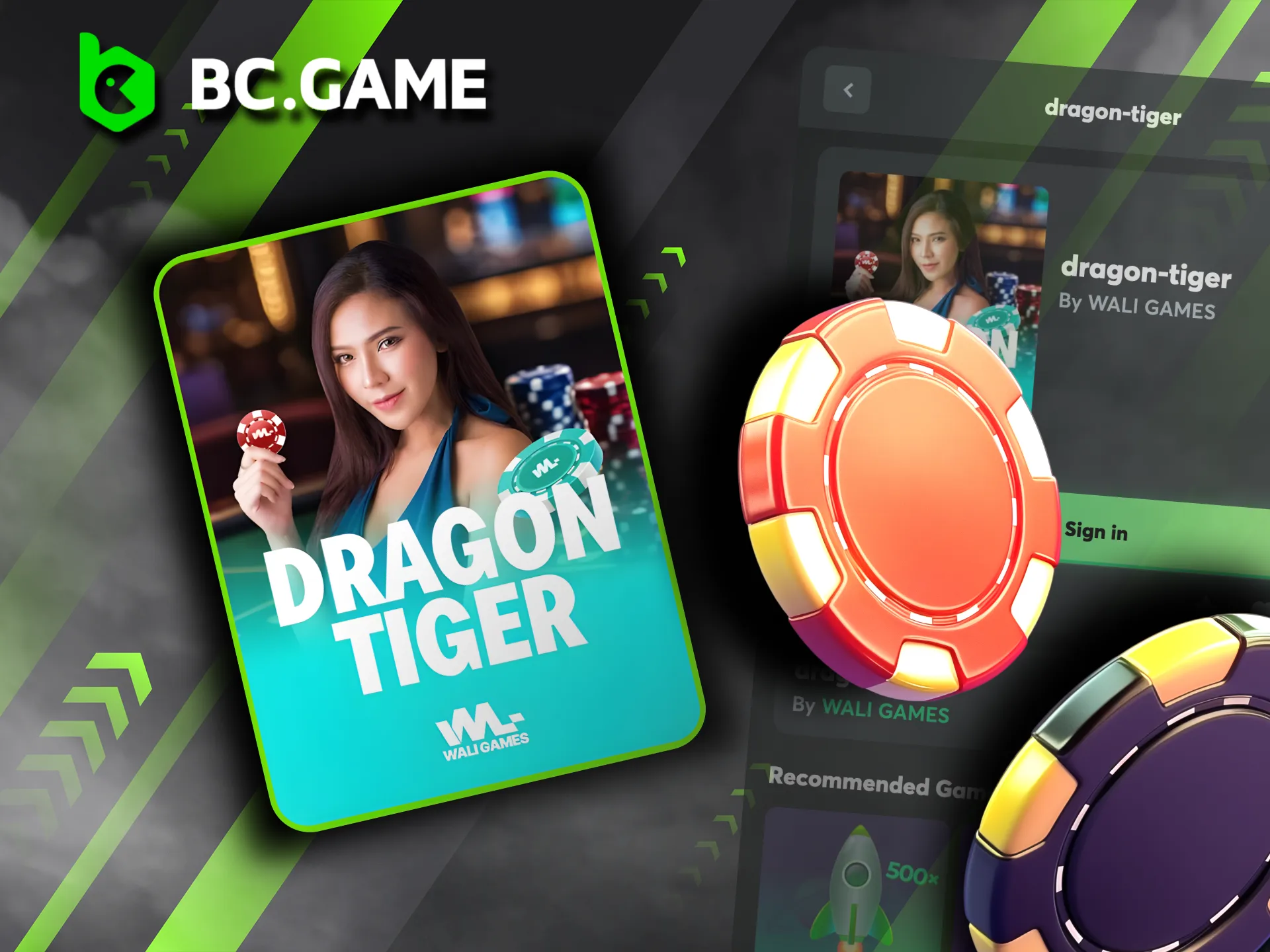 Bet on Live Dragon Tiger at BC Game, where top providers ensure seamless gameplay and fun.