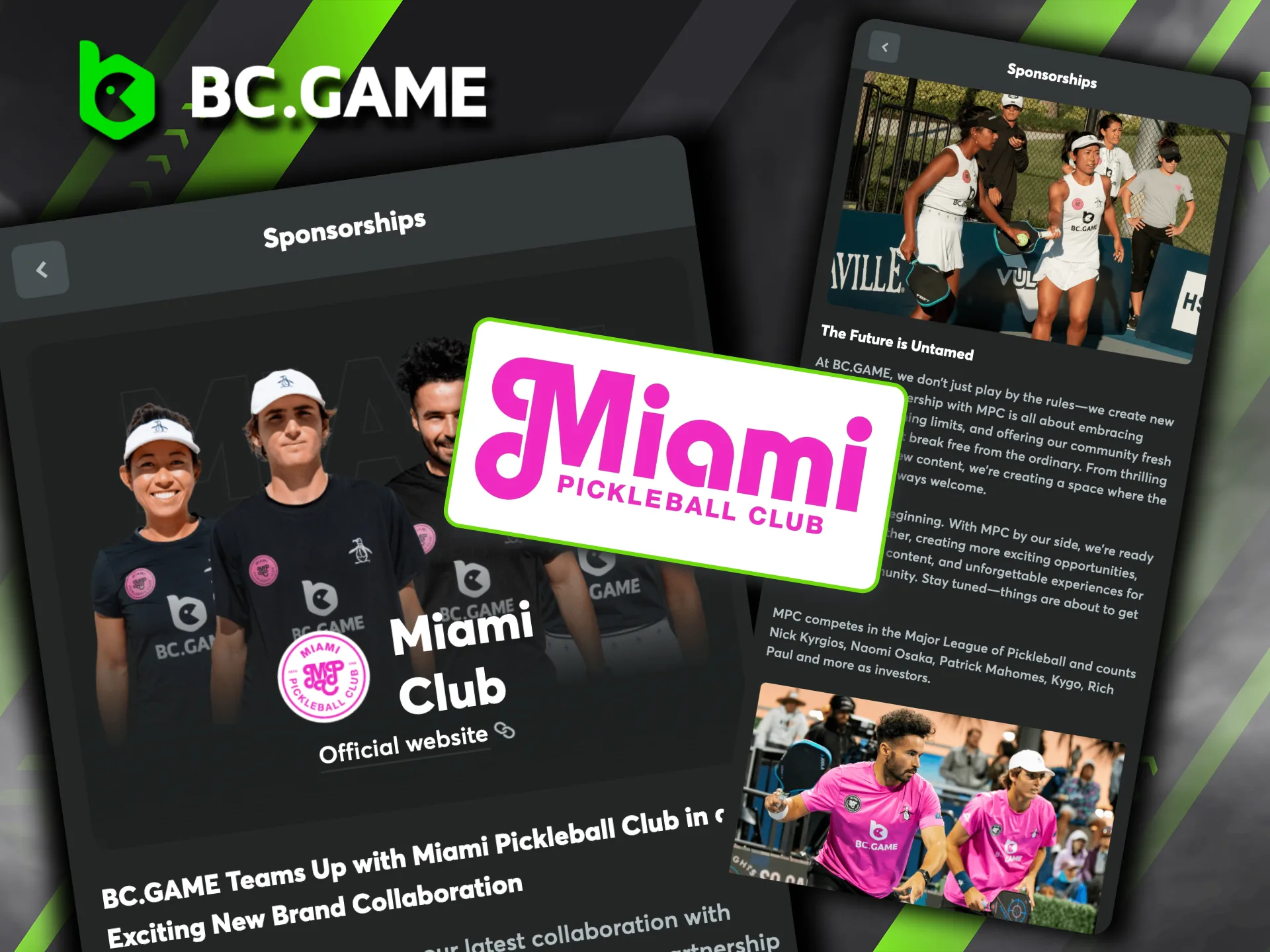 BC Game partners with MPC to promote pickleball and inspire new fans worldwide.