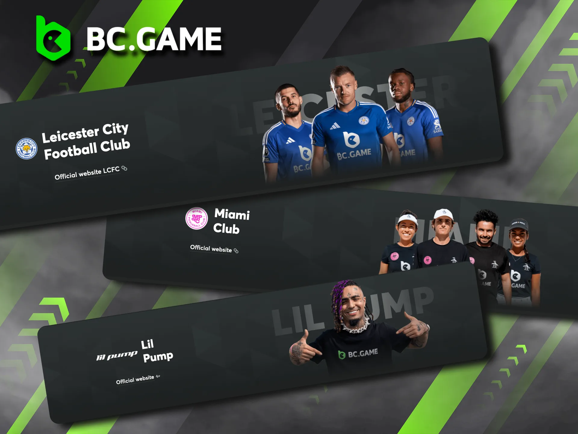 BC Game strengthens its brand with partnerships like Lil Pump and Leicester City Football Club.