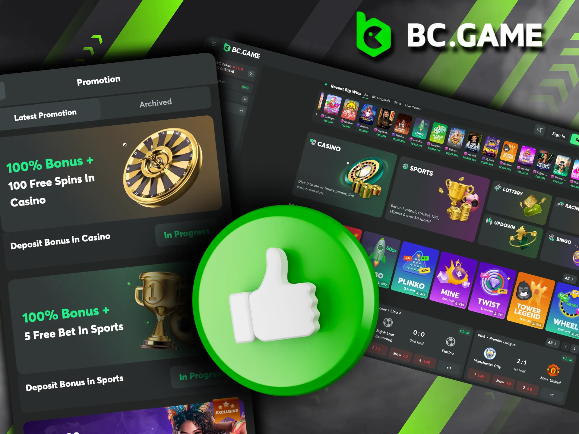 BC Game strengthens its presence through partnerships with athletes, musicians, and clubs.