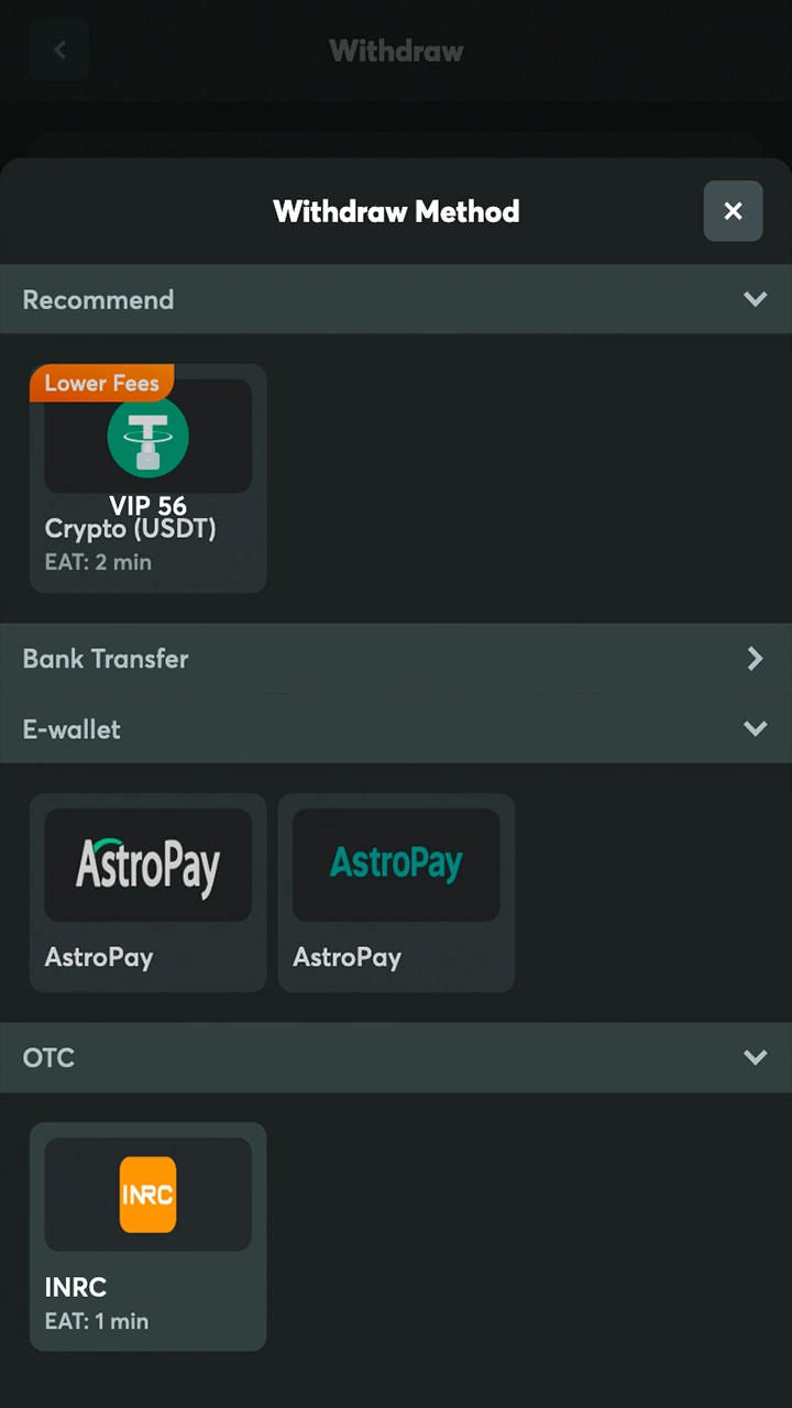 Choose the right winnings withdrawal method for you from BC Game.