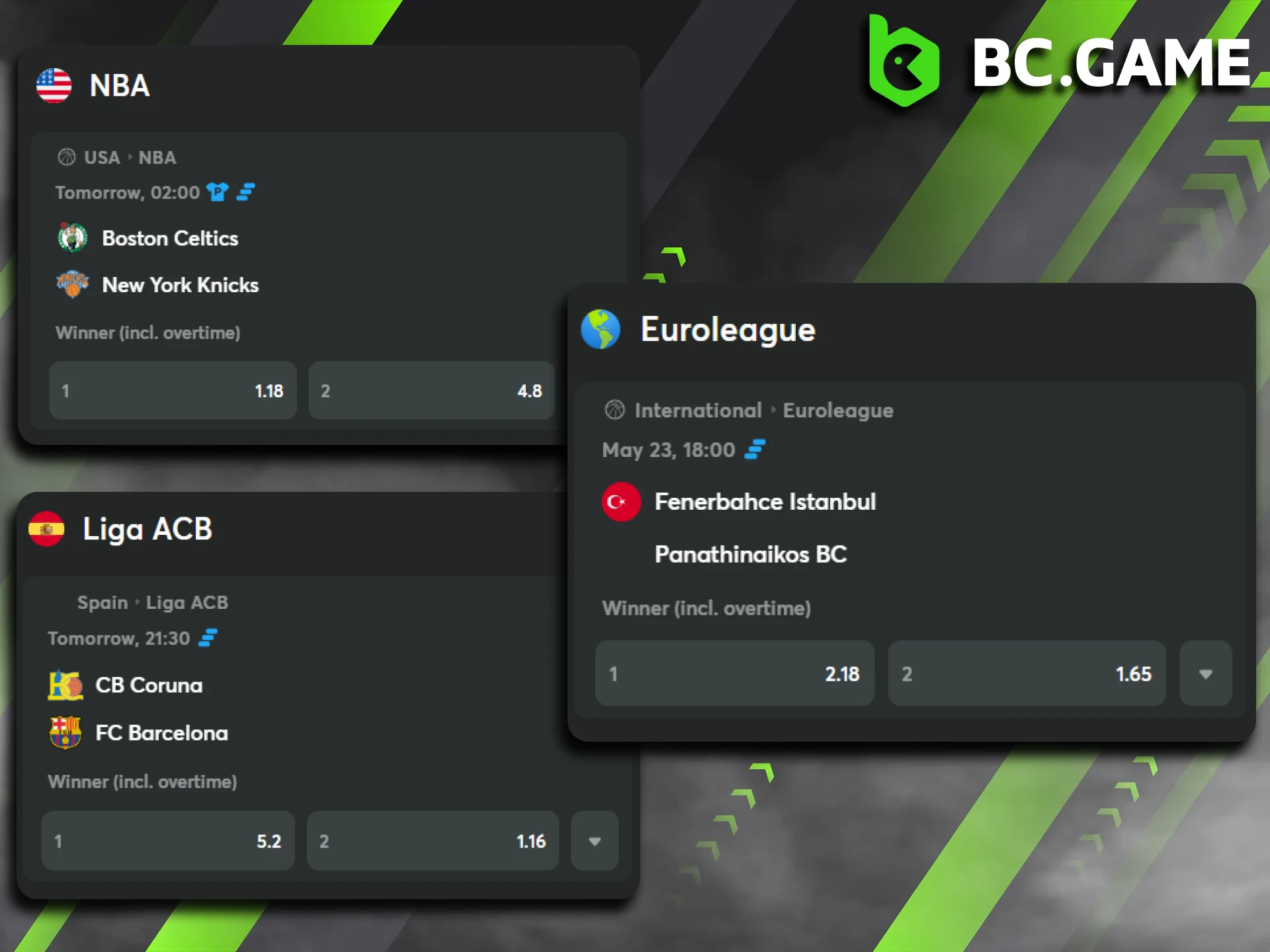 Check out BC Game's basketball leagues and events.