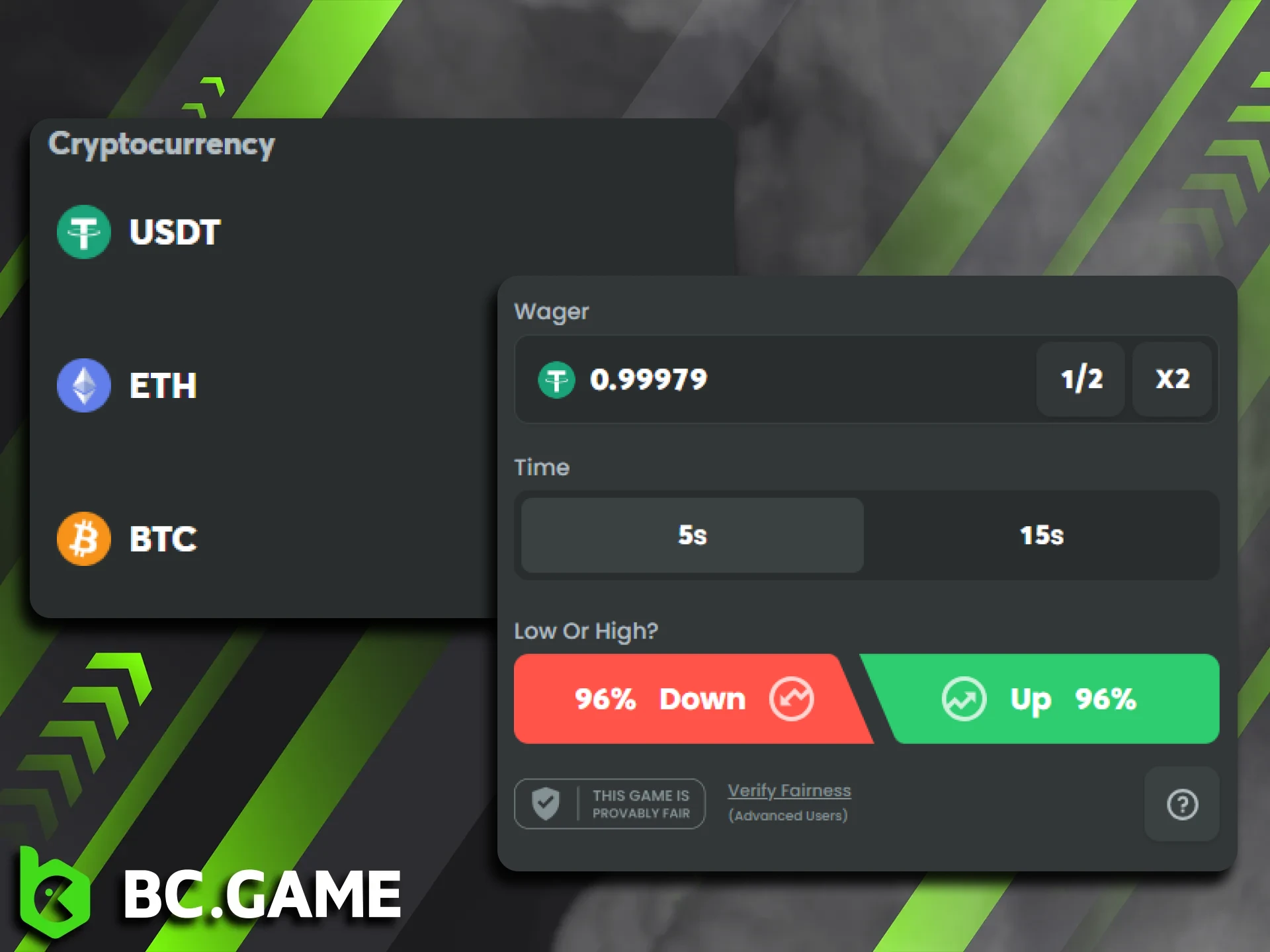 BC Game provides a wide variety of cryptocurrencies for trading.