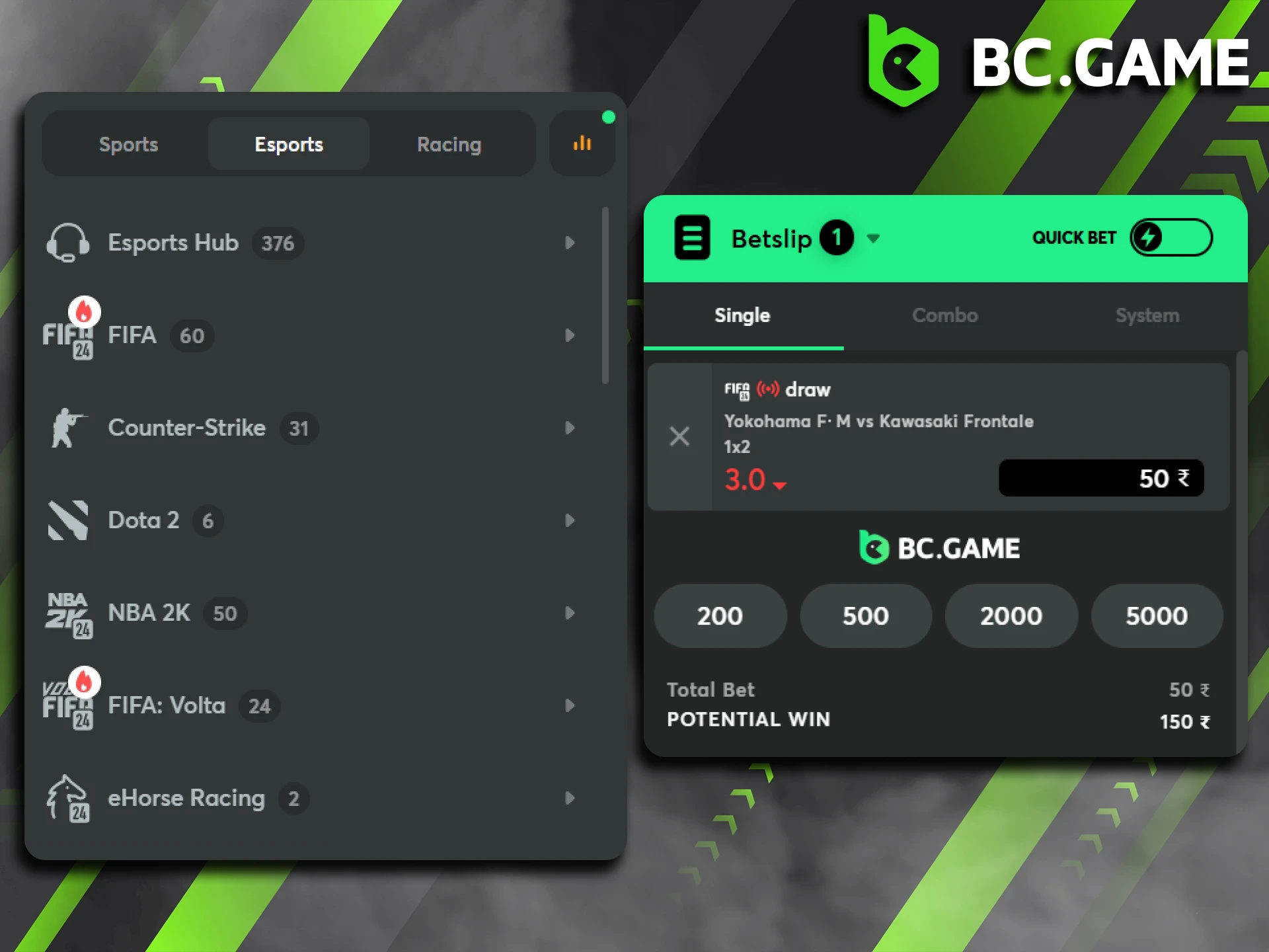 See why it is worth betting on eSports on the BC Game platform.