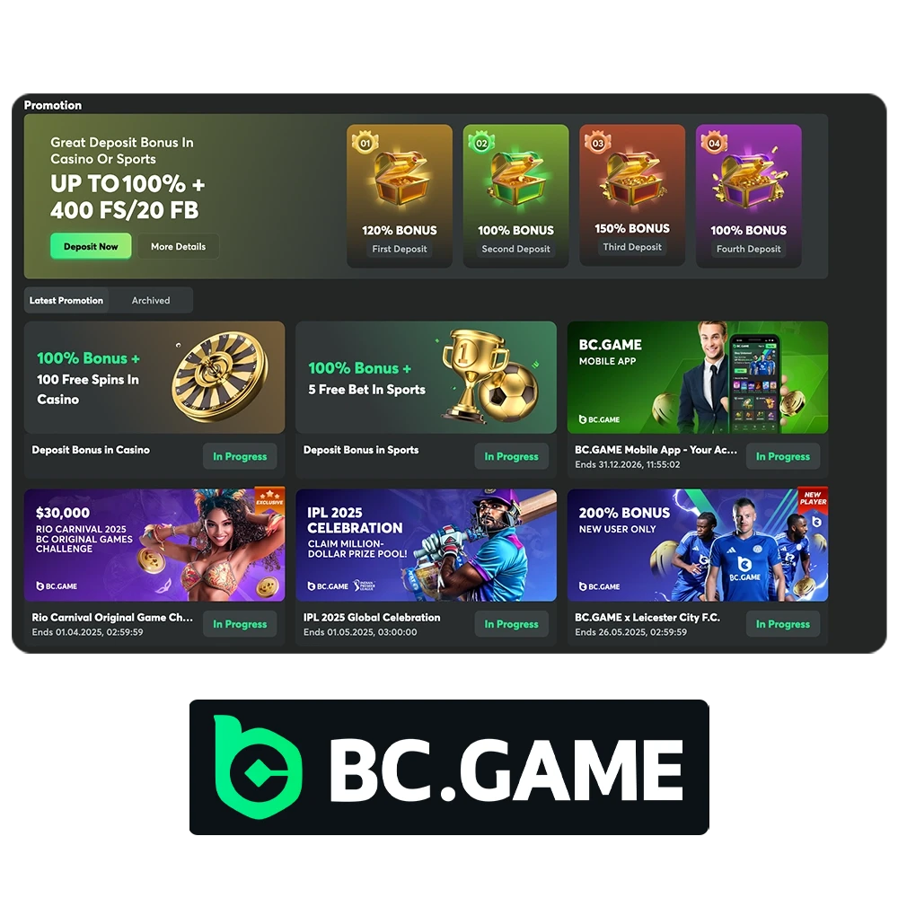 Hurry up to collect your bonus from BC Game.