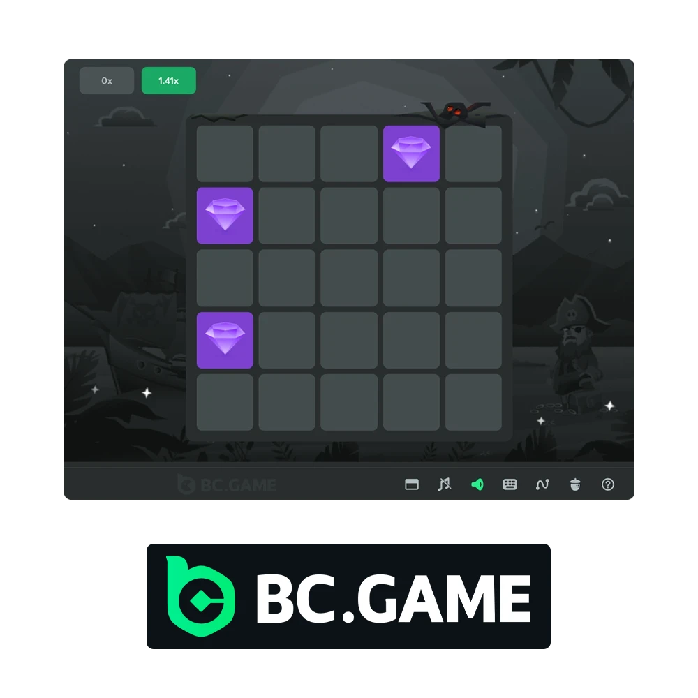 BC Game offers a unique Mines game.