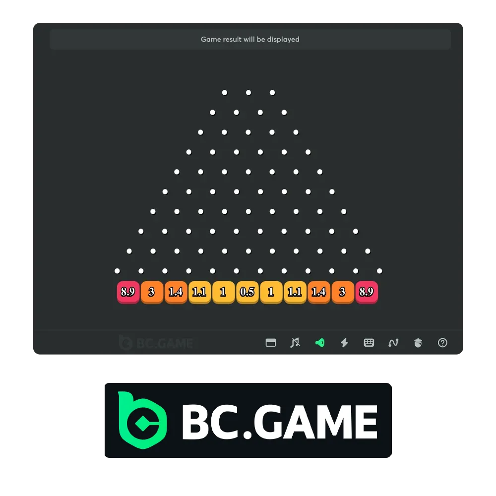 BC Game's original Plinko combines simple gameplay with exciting rewards.