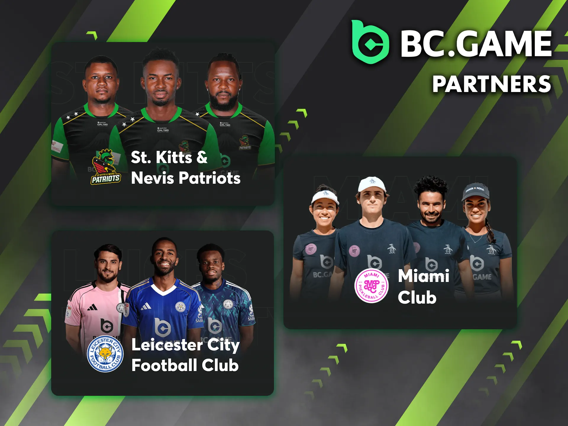 BC Game is a leading bookmaker with which some of the most notable sports teams have partnered with.