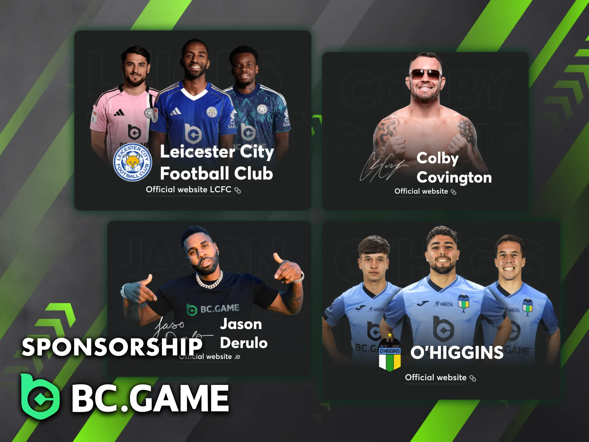 Meet the main sponsors of the betting site BC Game.