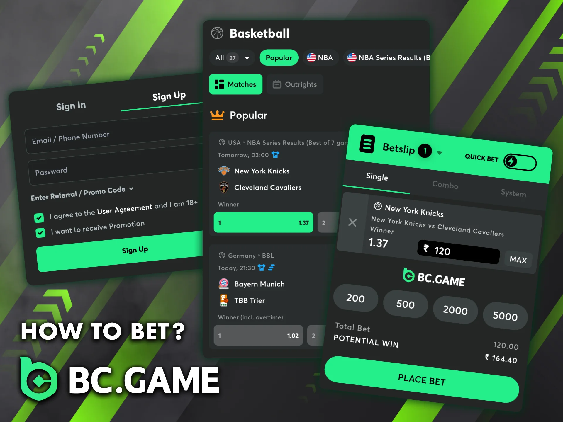 Find out how to place bets on basketball on the BC Game platform.