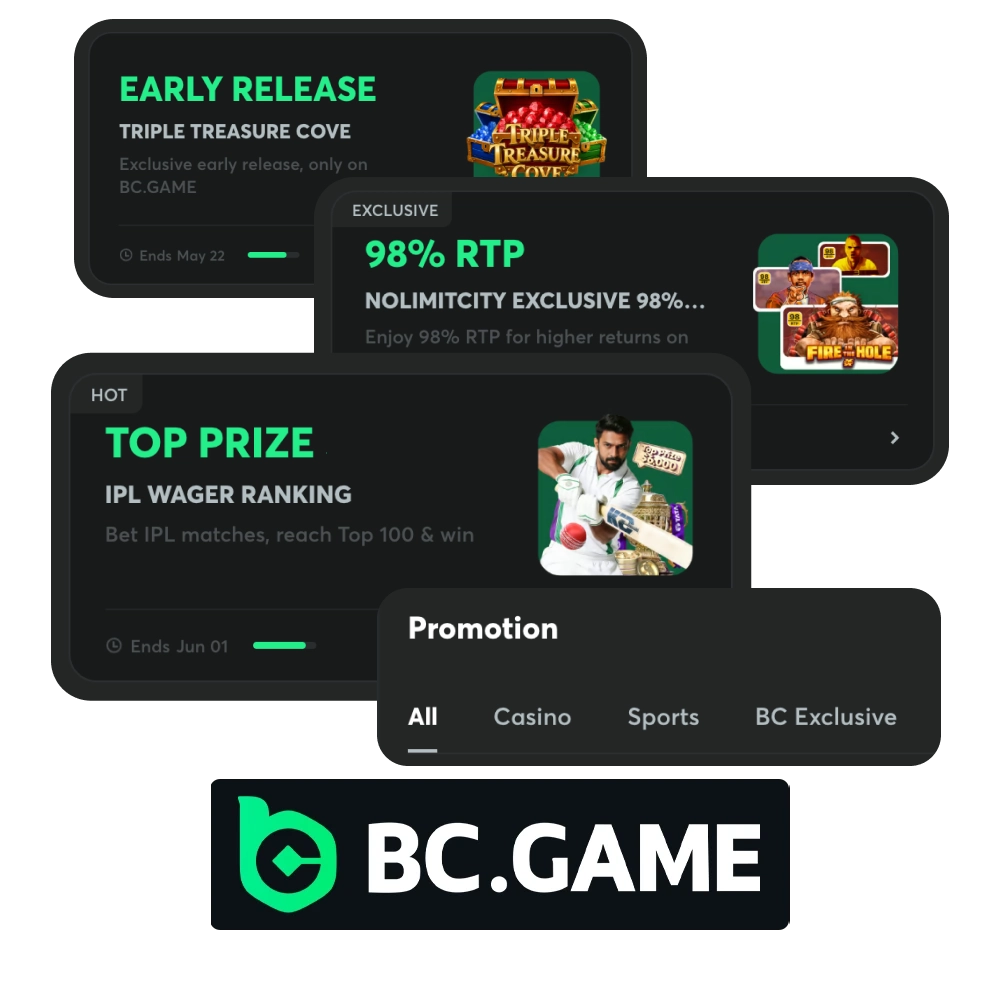 Hurry up to collect your bonus from BC Game.