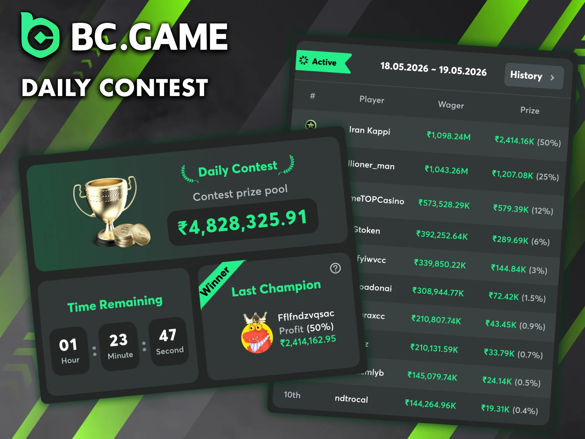 Hit the jackpot by betting on casino and sports at BC Game.