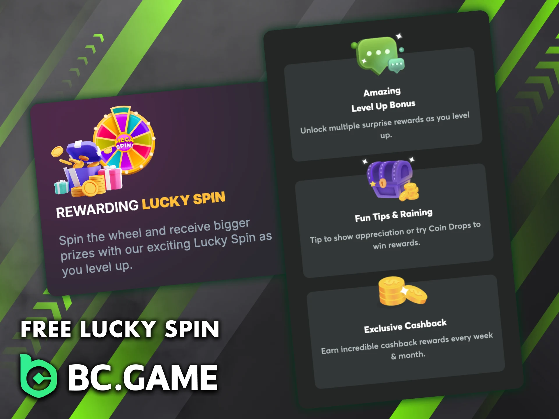 Hurry up to get your free spins with a bonus from BC Game.