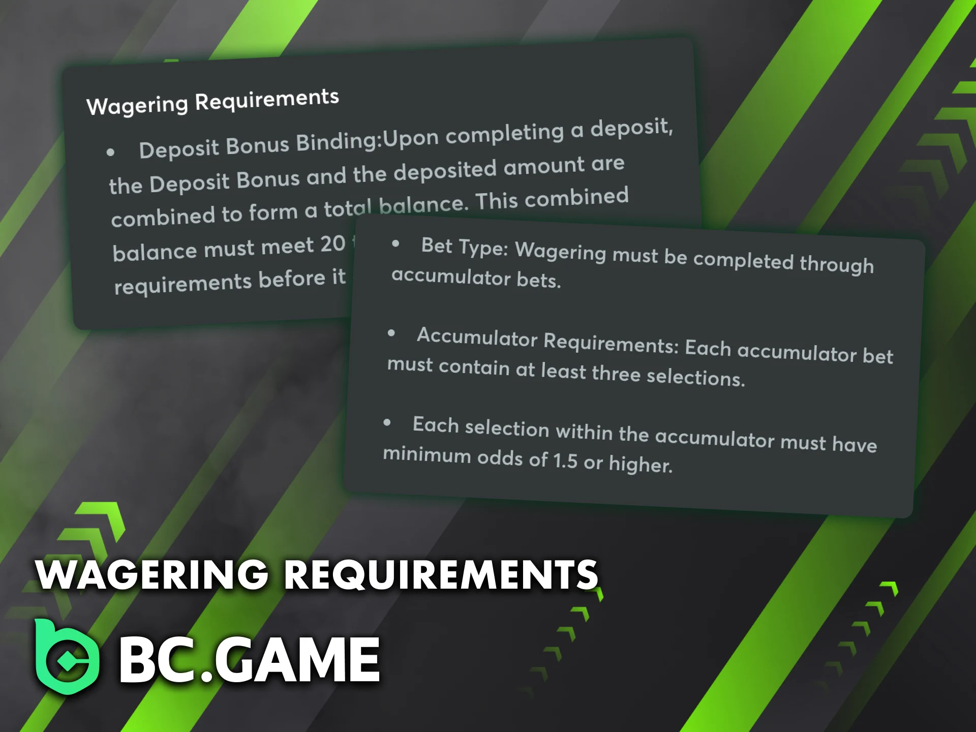 Read how to use the bonus for betting in BC Game.
