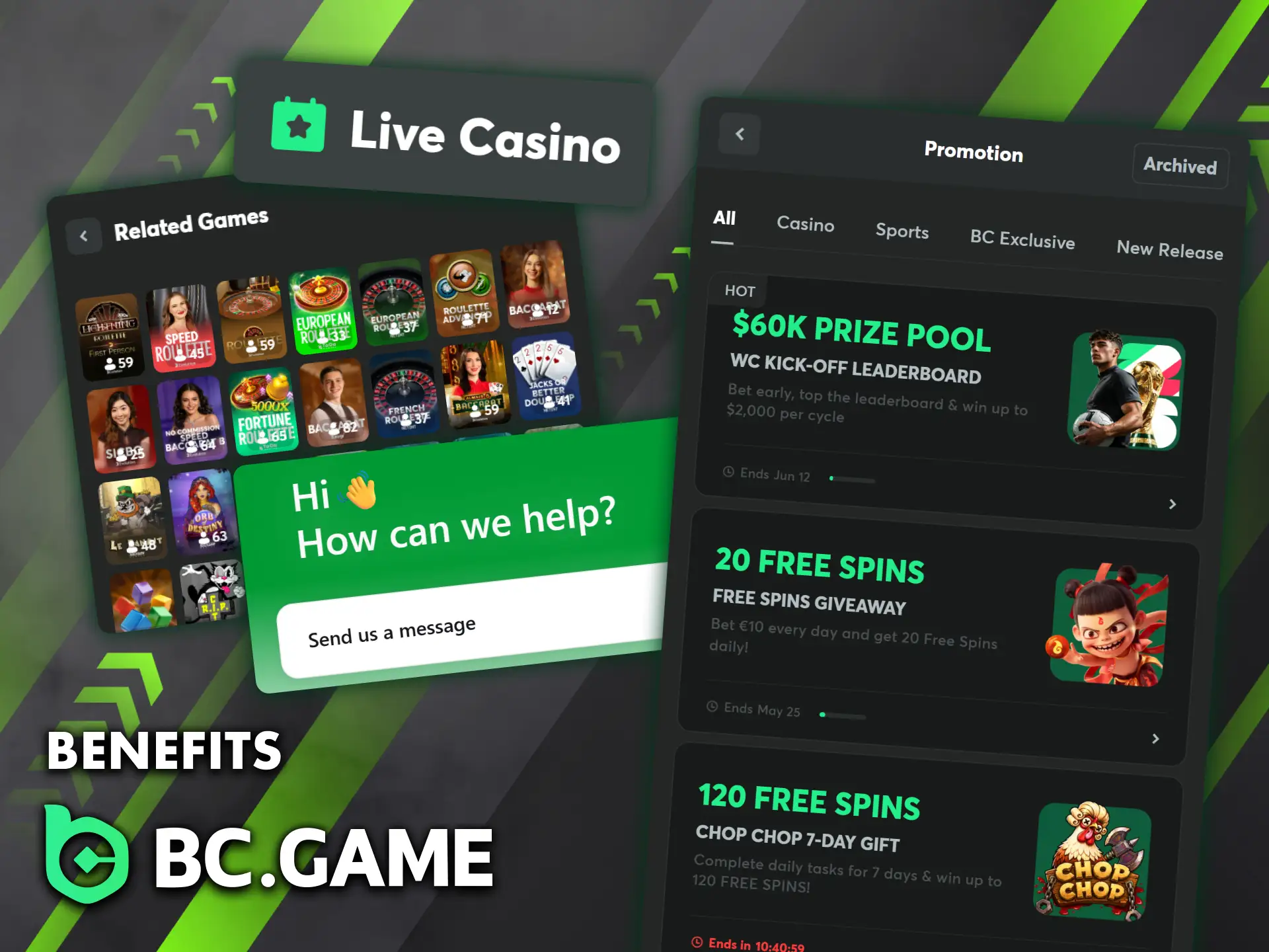 Explore BC Game’s live casino, offering diverse games, secure play, exciting bonuses, and 24/7 support.
