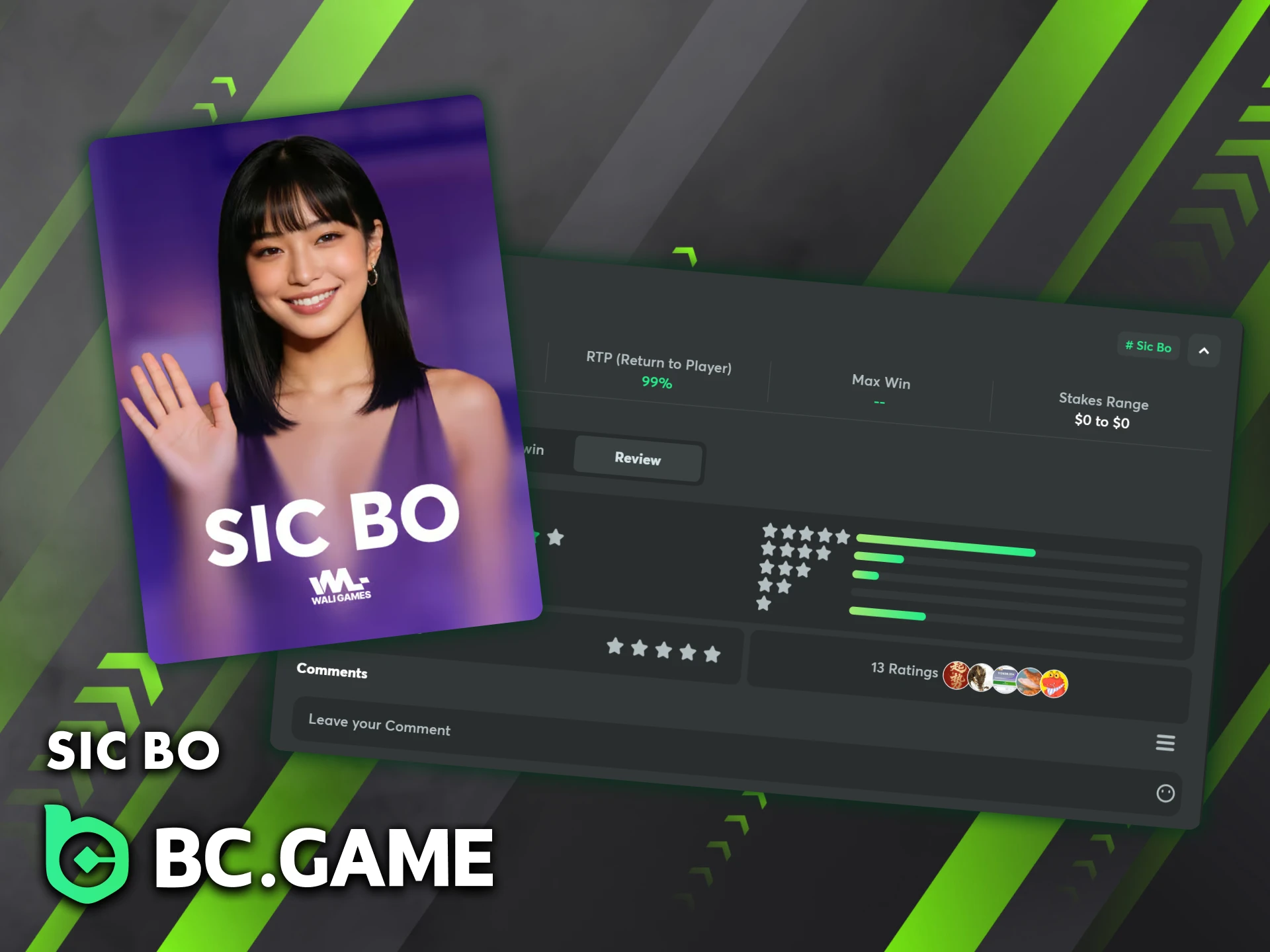 Discover the classic Chinese dice game Sic Bo on BC Game.
