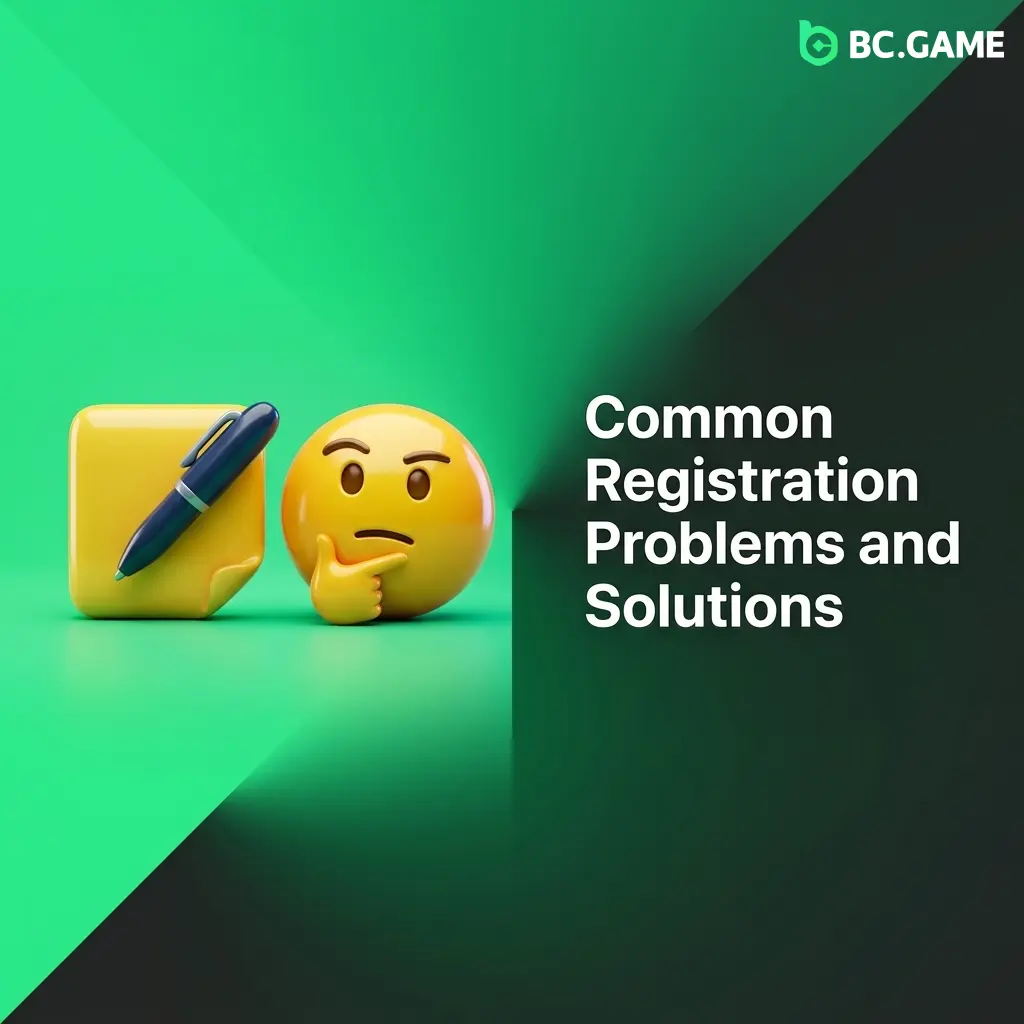 BC Game registration problems and solutions including OTP issues, email conflicts, region blocks, and MetaMask login fixes