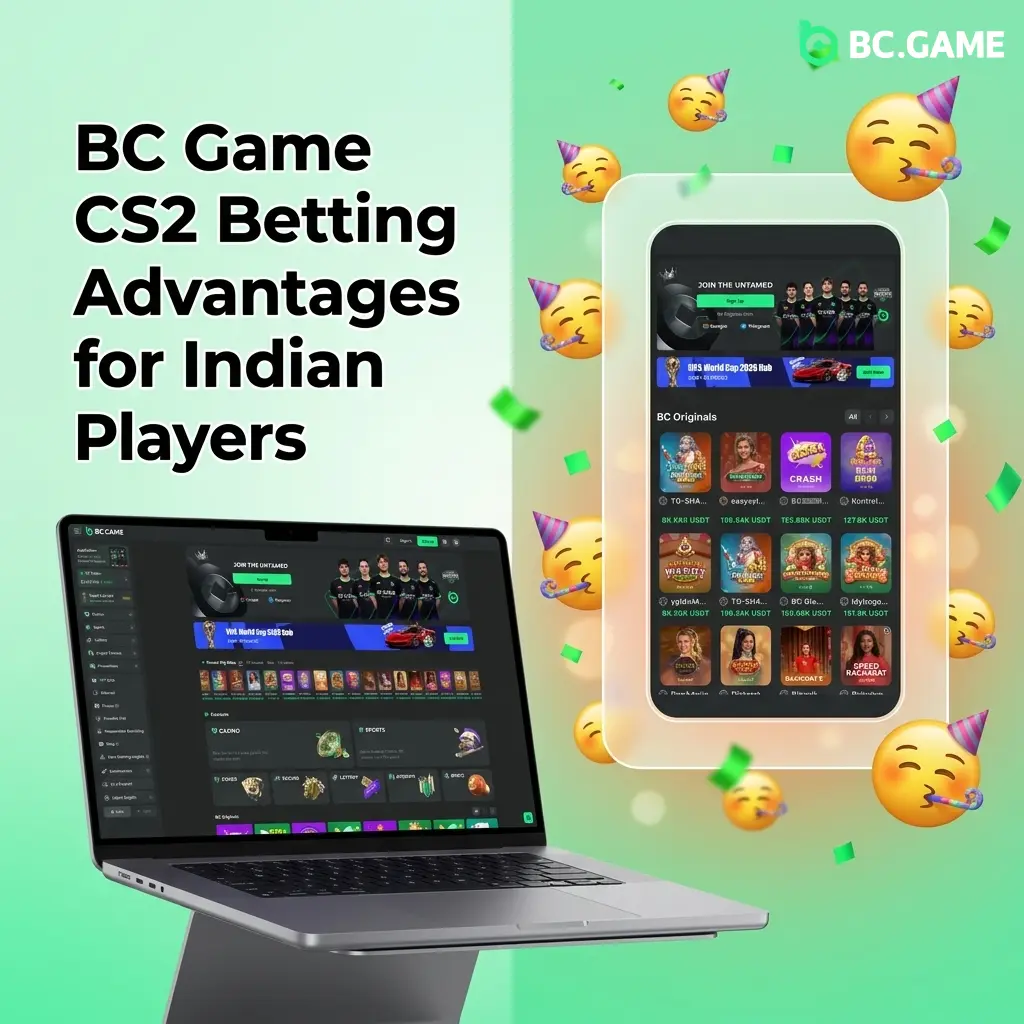 BC Game CS2 betting platform for Indian players with INR payments, rakeback bonuses, and competitive odds