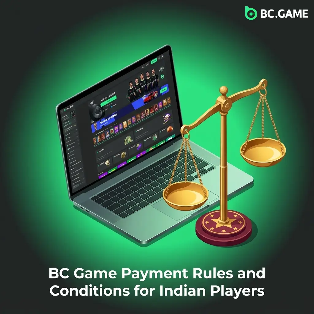 BC Game payment rules for Indian players showing deposit withdrawal conditions account verification and transaction limits