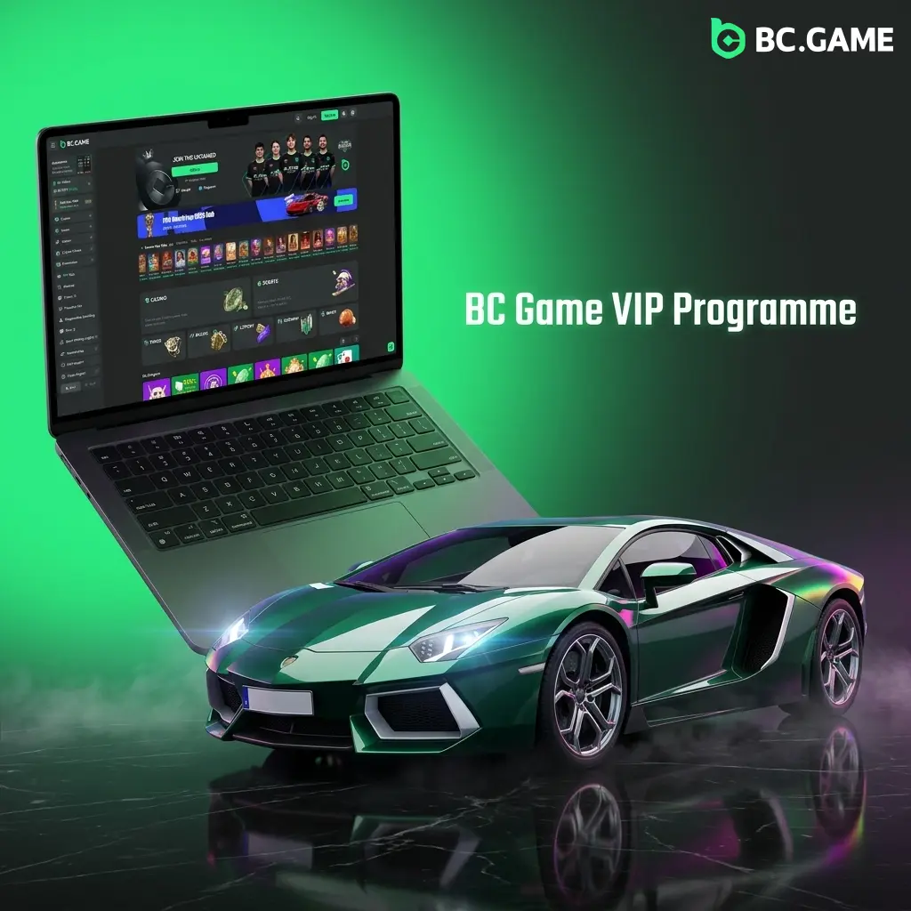 BC Game 60-level VIP programme showing tier progression with rakeback rewards, priority withdrawals, and exclusive tournament access