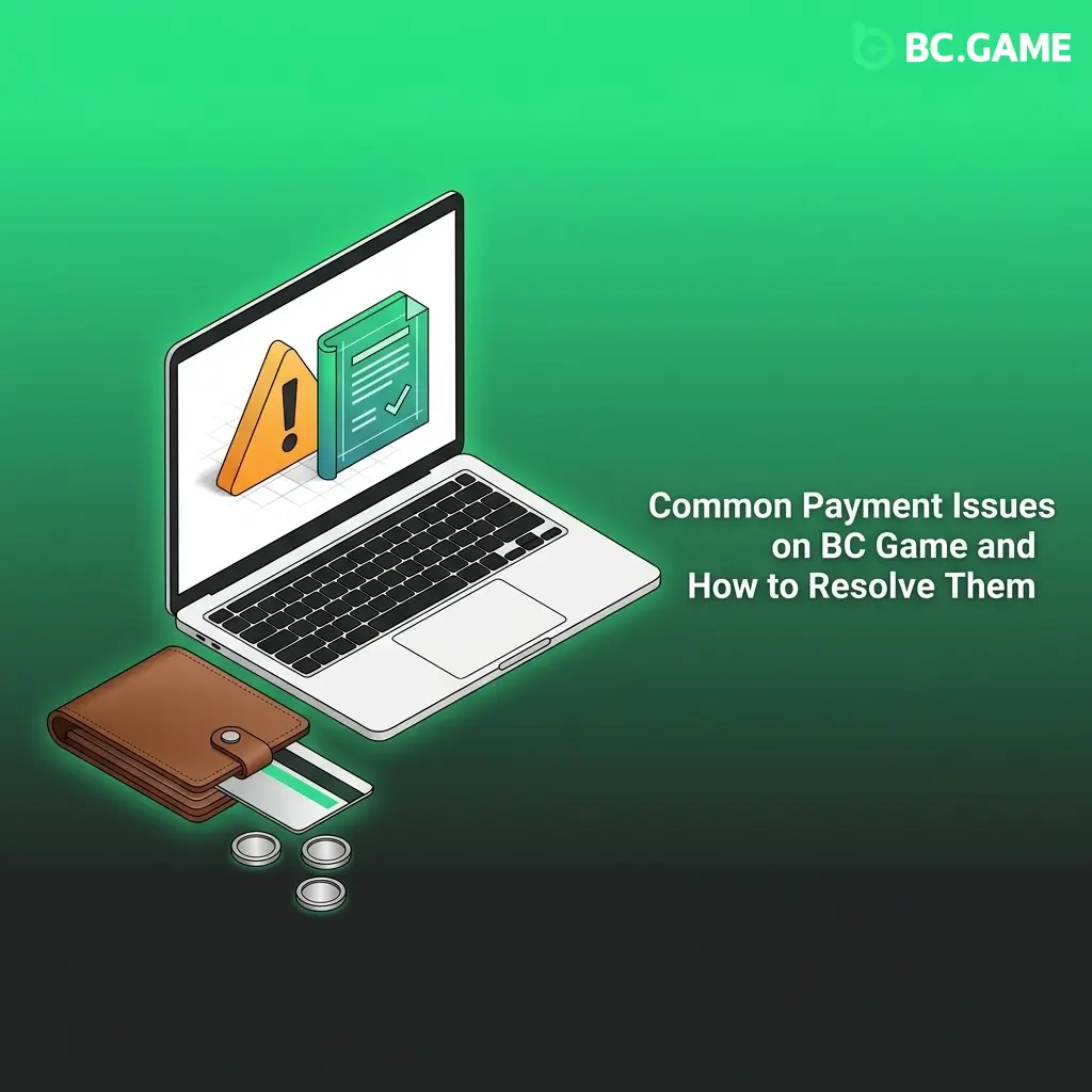 BC Game payment issues guide showing deposit, withdrawal, UPI, crypto, and bonus resolution steps for Indian players