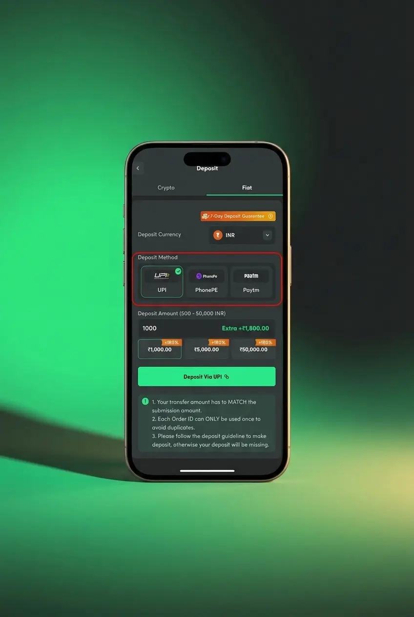 BC Game deposit guide for Indian players showing step-by-step UPI, PhonePe, Paytm, and crypto funding process