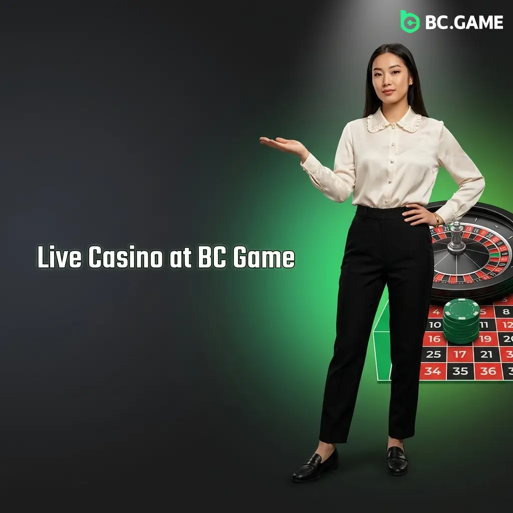 BC Game Live Casino with professional dealers streaming HD roulette, blackjack, baccarat, and game shows from real studios