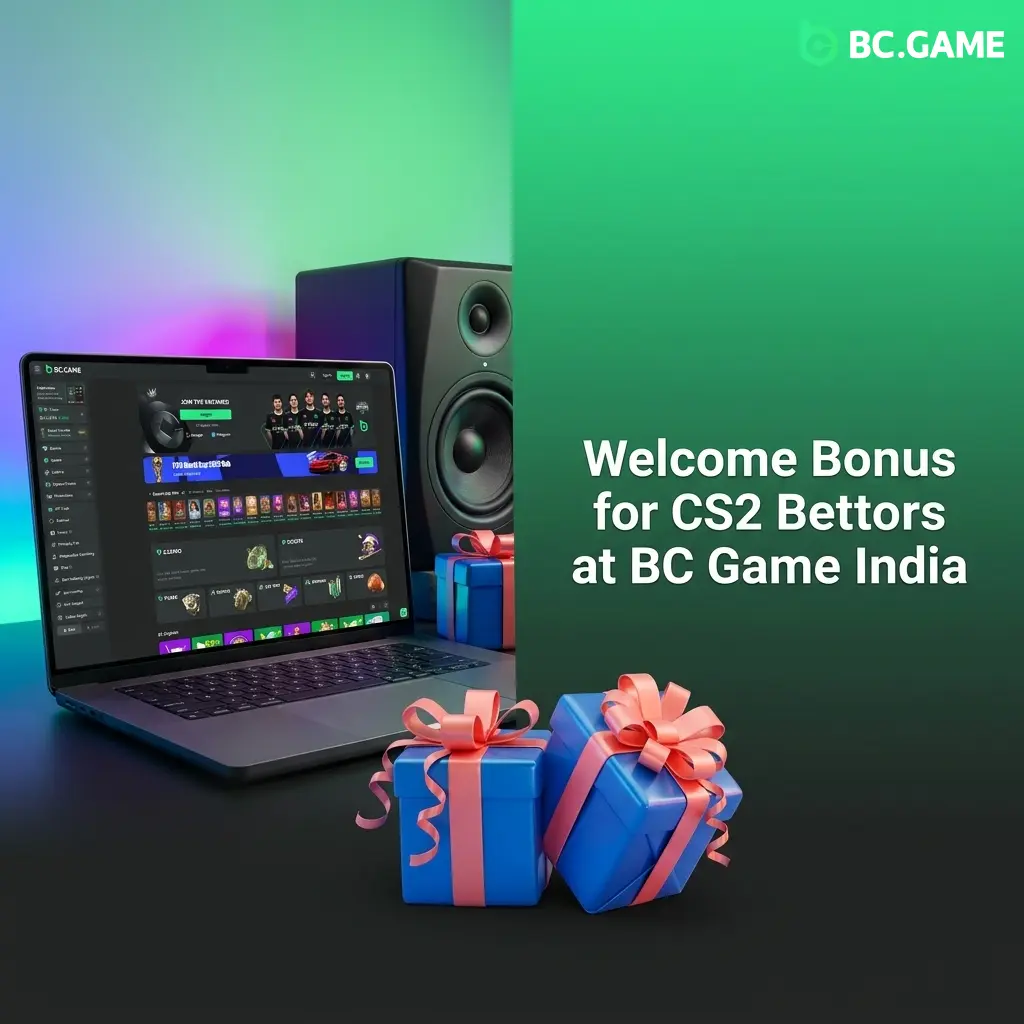 BC Game India welcome bonus for CS2 bettors with rakeback offer activated after first deposit via UPI or crypto