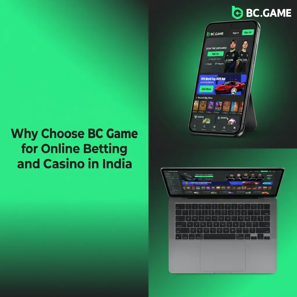 BC Game online casino and sportsbook India featuring provably fair games, INR payments, and 8000+ titles